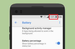 activate battery percentage oneplus 10 pro